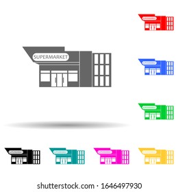 produse store multi color style icon. Simple glyph, flat vector of market icons for ui and ux, website or mobile application