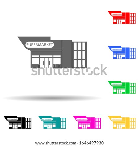 produse store multi color style icon. Simple glyph, flat vector of market icons for ui and ux, website or mobile application