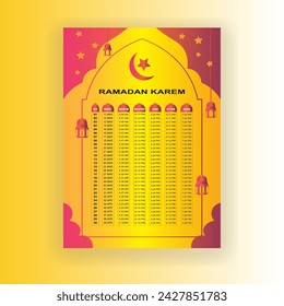 Profeesional Ramadan Muburak card design tamplet