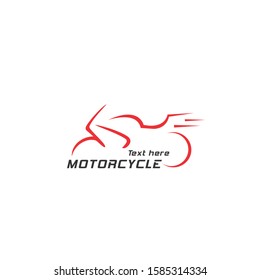 Profesional logo template, Ilustration of motor sport logo. motorcycle logo line. vector eps 10.