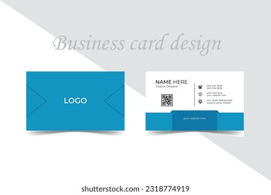 Profesional and modern business card, Coporate and Vector card template,  professional stylish clean design