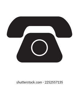 Profesional telephone icon, telephone icon png black