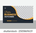 Profess digital marketing business YouTube Thumbnail design layout templates, thumbnail screens waiting for live video streams, squire web banner banners. Digital marketing vector illustration.