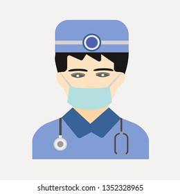 professidnal doctor vector icon