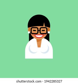 The profession of an accountant in vector style. Different professional men and women cartoon characters in uniform and colorful backgrounds.