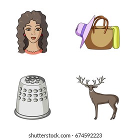 profession, atelier and other web icon in cartoon style. travel, animal icons in set collection.