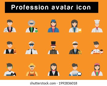 profession avatar icon pack vector