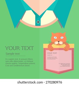 Profession concept. Closeup of person breast clothes with soft toy