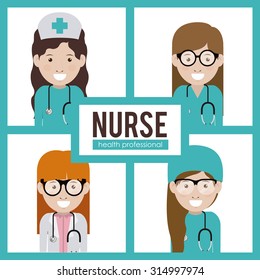 Profession concept, health design, vector illustration eps 10