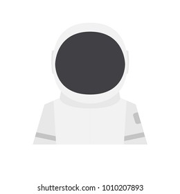 Profession cosmonaut avatar icon. Male or female people character. Flat simple vector illustration.