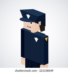 Profession design over white background, vector, illustration