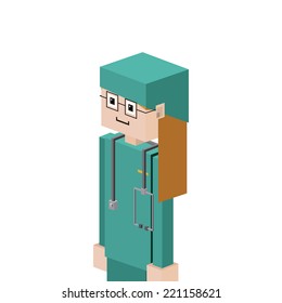 Profession design over white background, vector, illustration