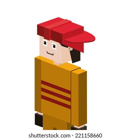 Profession design over white background, vector, illustration