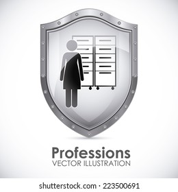 Profession design over white background, vector illustration 