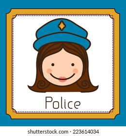 Profession design over white background, vector illustration