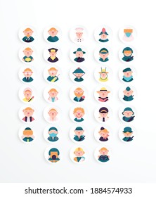Professioneller Icon-Pack-Farbstil, gut für Ihr Design