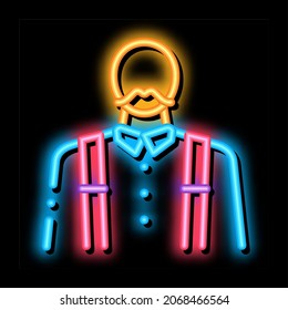 profession neon light sign vector. Glowing bright icon profession sign. transparent symbol illustration