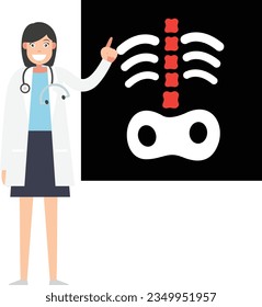 Profession nurse vector illustration on white background