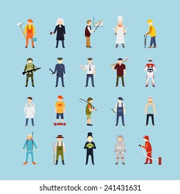 Profession people set, vector.