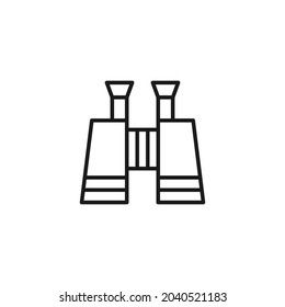 Profession of a sailor concept. High quality outline symbol for banners and web design with mobile apps. Line icon of binocular 

