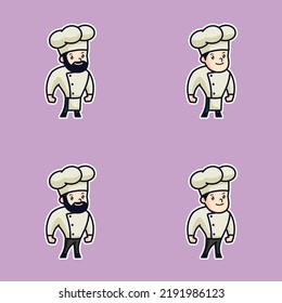 Profession Simple Cartoon Vector Chef