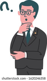 profession suits man gesture emotion
