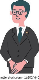 profession suits man gesture emotion