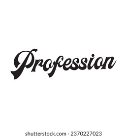 texto de profesión sobre fondo blanco.