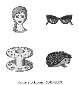 profession, travel and other monochrome icon in cartoon style. atelier , Animal icons in set collection.
