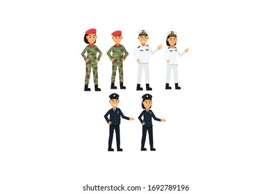 Profession Vector Design Illustration Bundle