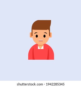 The profession of a young entrepreneur in vector style. Different professional men and women cartoon characters in uniform and colorful backgrounds.