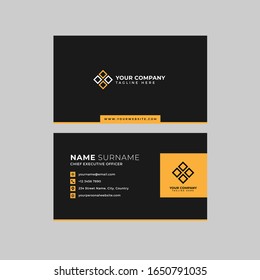 Professional 2 Sided Business Card Template Vector