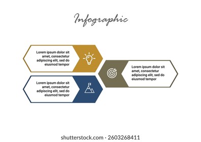 Professional 3-step infographic for business strategy, process mapping, and creative brochure designs.
