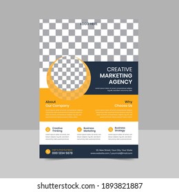 Diseño de plantilla de volante profesional A4 para empresas