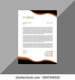 Professional  A4 Letter Head Design Vector Template