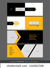 Professional A5 catalog concept template for business purpose, place your text and images  and ready to go for print.