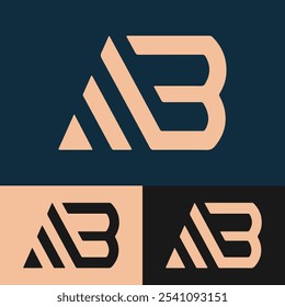 
professional ab or ba logo template