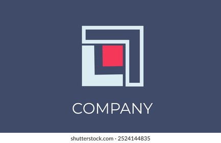 Professional Abstract Box Logo for Corporate Identity