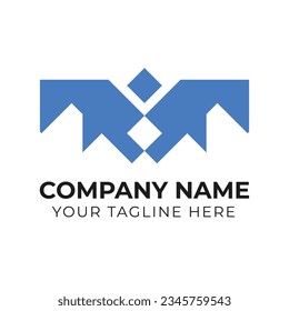 Designvorlage für professionelles abstraktes, modernes, minimalistisches Business-Logo