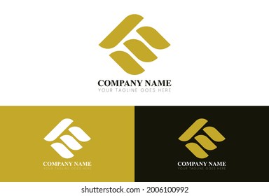 Concepto de vector de logotipo de lujo abstracto profesional