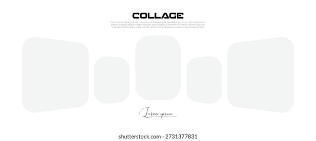 Diseño abstracto de Profesional del marco de la foto para las imágenes, las Fotos, y las Plantillas digitales del diseño de la pared