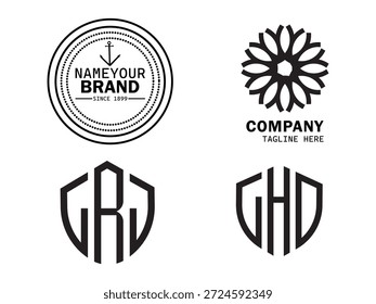  Professional Abstract Vector Logo Design for Corporate Brand Identity and Business Growth

