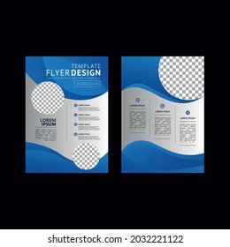 Professional abstract vector template, stylish and creative concept, modern presentation, annual report, with colorful geometric shapes, a4 flyer for corporate and multiple business.