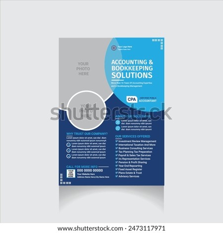 professional Accounting and Bookkeeping Solutions flyer

