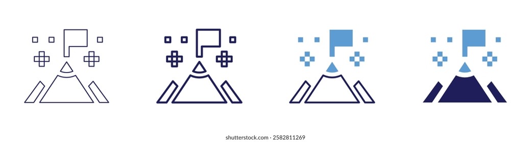 Professional achievement icon in 4 different styles. Thin Line, Line, Bold Line, Duotone. Duotone style. Editable stroke.
