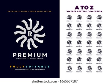 Professional All Kinds Company,  Business and restaurant hotel Vintage A to Z Letter Logo
