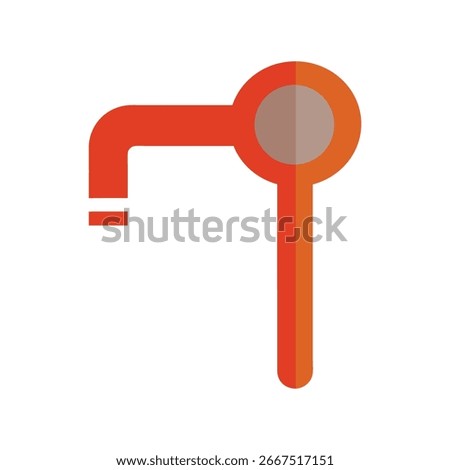 Professional allen key artwork perfect for engineering mechanics furniture assembly and industrial tool design projects Vector illustration on white background.