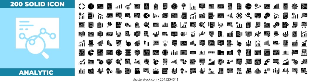 Pacote De Ícones Do Professional Analytics E Do Data Insights