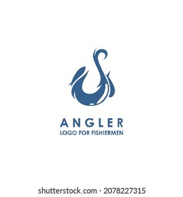Professional Angler Vector Logo Design