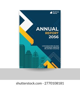 Professional annual report cover design corporate report cover design geometric design
